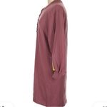 Summersalt  Purple Red Mauve Softest French Terry Henley Dress Medium Photo 3