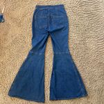 We The Free  Know Me Better Flare Jeans in Women's Size 27 Side Zip Flat Front Photo 3