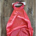 Retrofête Retrofete Sabrina Dress Coral Size Medium Halter Open Back NWT Maxi Sleeveless Photo 4