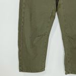 Free People We the Osaka Mid-Rise Barrel Texturized Olive Green Jeans 26 Photo 5