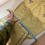 Lyn Around Yellow Tan Large Collared Sleeveless Tiger Embroidered Dress Size 4 Photo 13