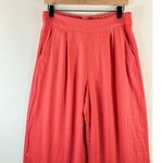 Abercrombie & Fitch Abercrombie Fitch Women Pants Pink Pleated Linen Ultra Wide Leg Tailored Medium Photo 2
