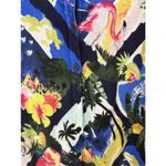 Talbots  Cotton Blend Tropical Print 3/4 Sleeve Cardigan Size Large Photo 3