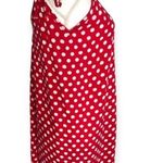 Anself Red Polka Dot Adjustable Straps Mini Dress Size L Photo 4
