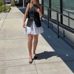 American Eagle  High-Waisted Tiered Mini Skirt in White Size Small Photo 8