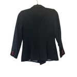 Smythe Black Mini Double Breasted Blazer Red Buttons Tailored Jacket Size 2 Photo 3
