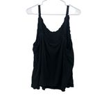 Old Navy  Women’s Black Tank Top 3X Plus Cami Thin Strap Y2K Whimsigoth Ruffle Photo 1