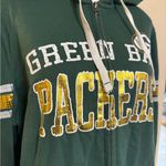 Majestic Green Bay Packers NFL  Women's Sequin Graphic Full Zip Hoodie Sz XL EUC Photo 1