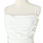 Cinq a Sept Vance Ruched Mini Dress in White Size 8 wedding bride Photo 2