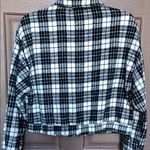 Zaful  Black and White Checkered Bomber Jacket Photo 3