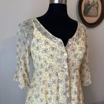 Vintage 1990s pastel floral dress & slip Photo 1