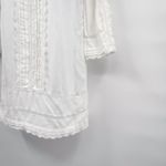 Juicy Couture Scalloped Lace Linen Mini Dress Prairie Coquette Small White Photo 7