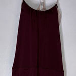 Lululemon NWT  Flow Y Long Line 2-in 1 Tank Size 2 Garnet Pink CP‎ Photo 0