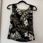 Connected Apparel Vintage  Aloha Hawaiian Floral Square Neck Tank Top Shirt Vtg 6 Photo 0