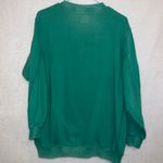 Aerie Green Oversized Terry-Cotton Pullover Pocket Sweater Photo 6