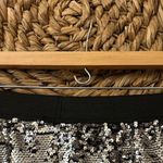 Worthington Matte Silver and Black Sequin Skirt Size Large Photo 6