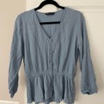 Mango Blouse Blue Photo 1
