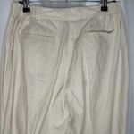 Chico's Women's Pants Size 8 Regular Cream Wide Leg 100% Linen Beach Casual Soft Photo 3