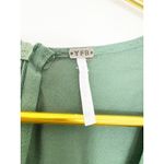 Young Fabulous and Broke Hadi Midi Dress Medium Green Satin Cut Out Bohemian Photo 5