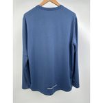 Nike Women's Running Swoosh XL Dri-Fit Long-Sleeve Shirt Thumb Holes Blue Photo 5