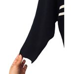 Bill Blass Black & White Striped Stylish Career Blouse Women Sz S Photo 2