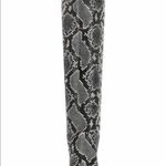 Marc Fisher knee high boots snake embossed stiletto heels size 7M gorpcore Photo 4