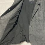 Banana Republic Twill Charcoal Wool Blend Button Front Blazer Jacket Size 10 Photo 5