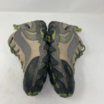 Oboz Phoenix Mid BDry Hiking Boot Shoe Leather Waterproof Womens 9 Green Tan Photo 4