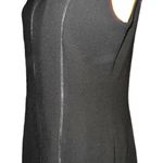 Sleeveless Zipper Detail Sheath Dress Size 10 Black Photo 4