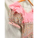 Vintage 1960s/70s Pink Floral Square‎ Dancer Rockabilly Dress Whimsical Prairie Size undefined Photo 2