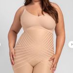 Honeylove Silhouette High Waist Shorts Sand 1X Tan Photo 0