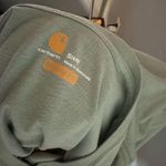 Carhartt Women’s Small Green Relaxed Fit Long Sleeve Shirt Photo 4