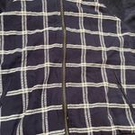 A New Day blue plaid faux suede sleeves jacket Photo 5