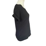 Converse One Star women's medium black short sleeve stretchy pullover top casual Photo 2