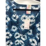 Bindya Womens Blue Tie Dye Swim Coverup Oversized Lightweight Boho Size S NWT Photo 3