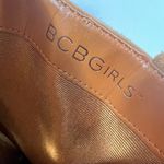 BCBGirls Inkie’s Brown Suede Fringe Roper Style Ankle Boots Side Zip Round Toe Photo 5