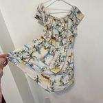 Forever 21  Plus Size Beach Motif Romper White Summer Print Off the Shoulder 3X Photo 8