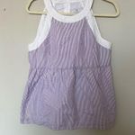 Lauren James Layla Peplum Top in Purple Seersucker Photo 0