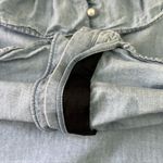 Mango  Denim Pearl Ruffle Button Down Coquette Off the Shoulder Tank Top Size XS Photo 6