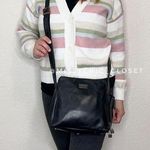 Perlina  Vintage Genuine Leather Black Crossbody Bag Photo 0