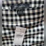 Ann Taylor  The Flare Pant Ginghanm Monochrome Checkered Trousers Size 8 Photo 8