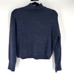 Lululemon Merino Wool-Blend Ribbed Turtleneck Sweater Heathered True Navy Size 2 Photo 2