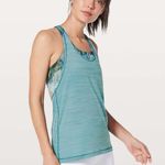 Lululemon Twist and Toil Tank Sports Bra Teal Blue Sun Daze Size 4 Small Photo 7