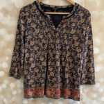 Lucky Brand Blouse Floral Photo 0