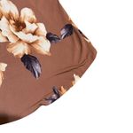 Pink Blush Rust Floral Hi-Low Maternity Wrap Dress Belt Stretch Soft Size Small Photo 10