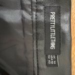 Pretty Little Thing  Black Pleated Faux Leather Mini Skirt sz10 Photo 6