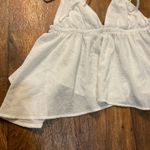Princess Polly Tie Triangle Blouse Size 8 White Baby Doll Flowy Tank Flutter Photo 2