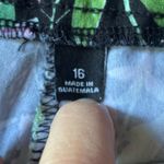 Roz & Ali Stunning Floral Print Plus Size Cropped Stretch Summer Pull On Pants Bottoms Photo 3