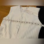 Active USA White Pinstripe Women's Vest size S Photo 4