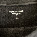 Year Of Ours Black Terry Pullover Sweatshirt Large Casual Cozy Layer Women’s Photo 3